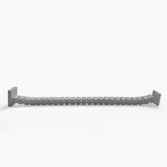 FORM OFFICE - Pasacables Vertebra 80 Gris claro Form