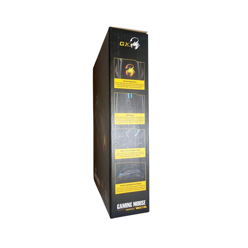 GENIUS - Mouse Gamer RGB Genius Ammox X1-600 7 Colores