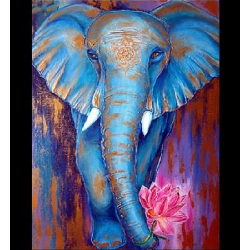 GENERICO - Kit Diamond Painting Pintura De Diamante - Elefante Cod22