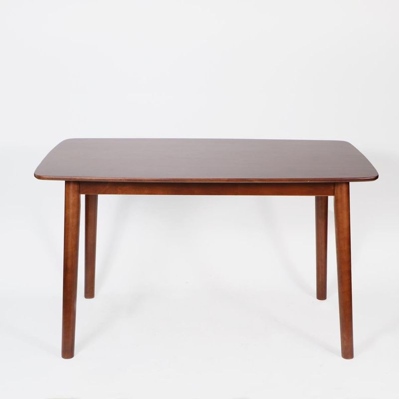 NECTAR - Mesa de comedor Strauss madera de caucho 160 x 90 cm