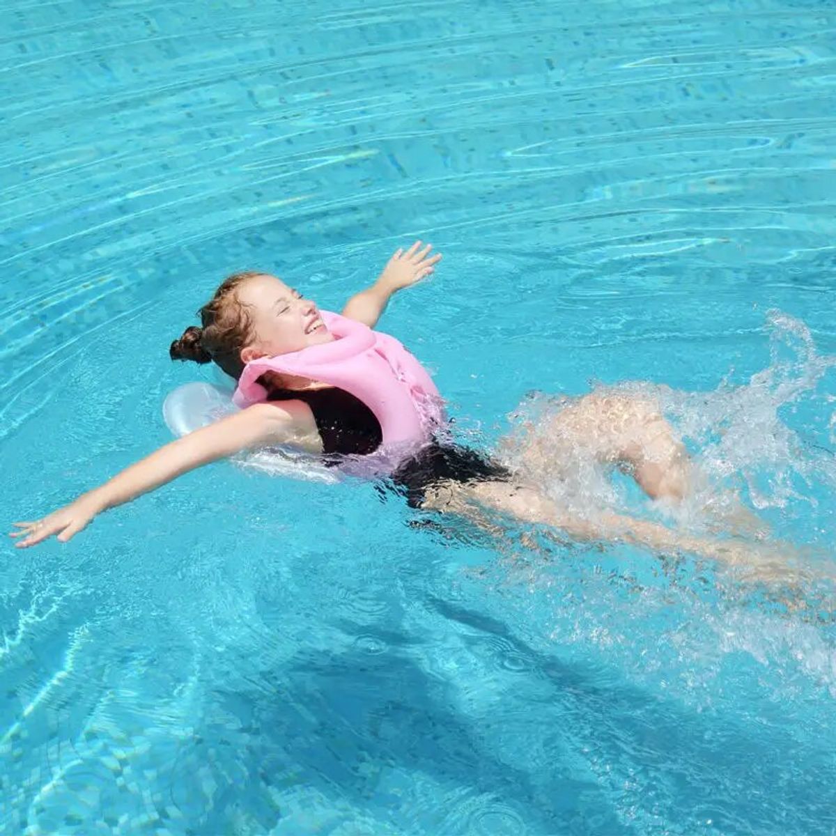 DEFENSOR FOREVER - Chaleco Flotador Con Alas Natación Piscina Talla L Rosado