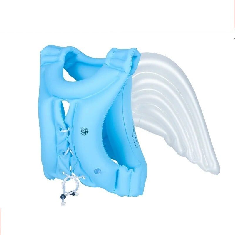 DEFENSOR FOREVER - Chaleco Flotador Con Alas Natación Piscina Talla L Celeste