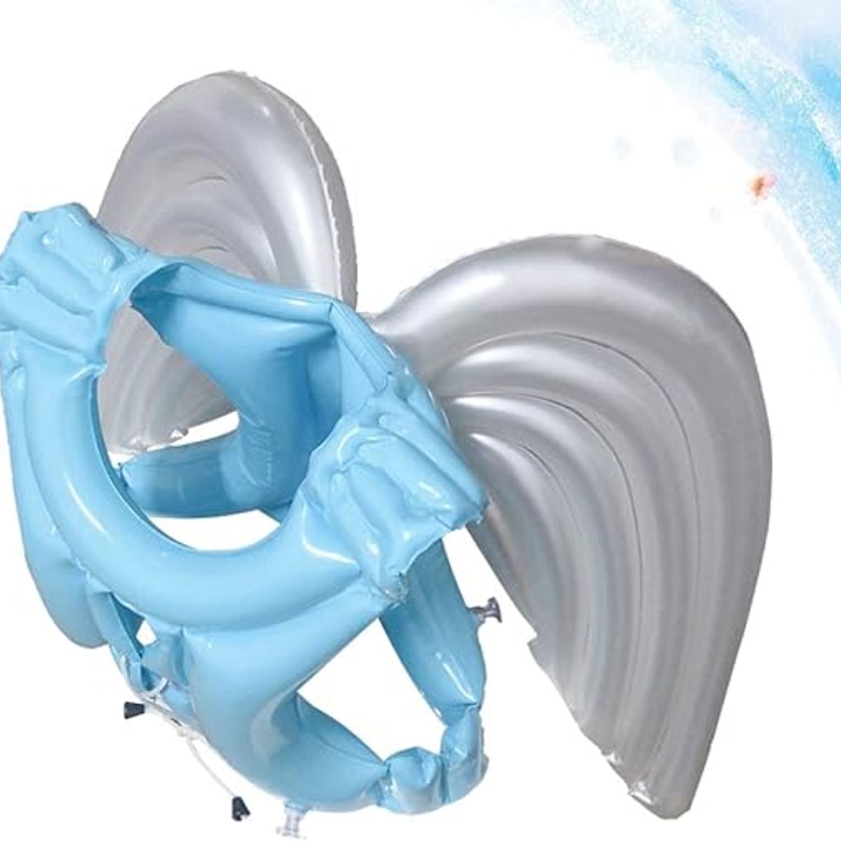 DEFENSOR FOREVER - Chaleco Flotador Con Alas Natación Piscina Talla M Celeste