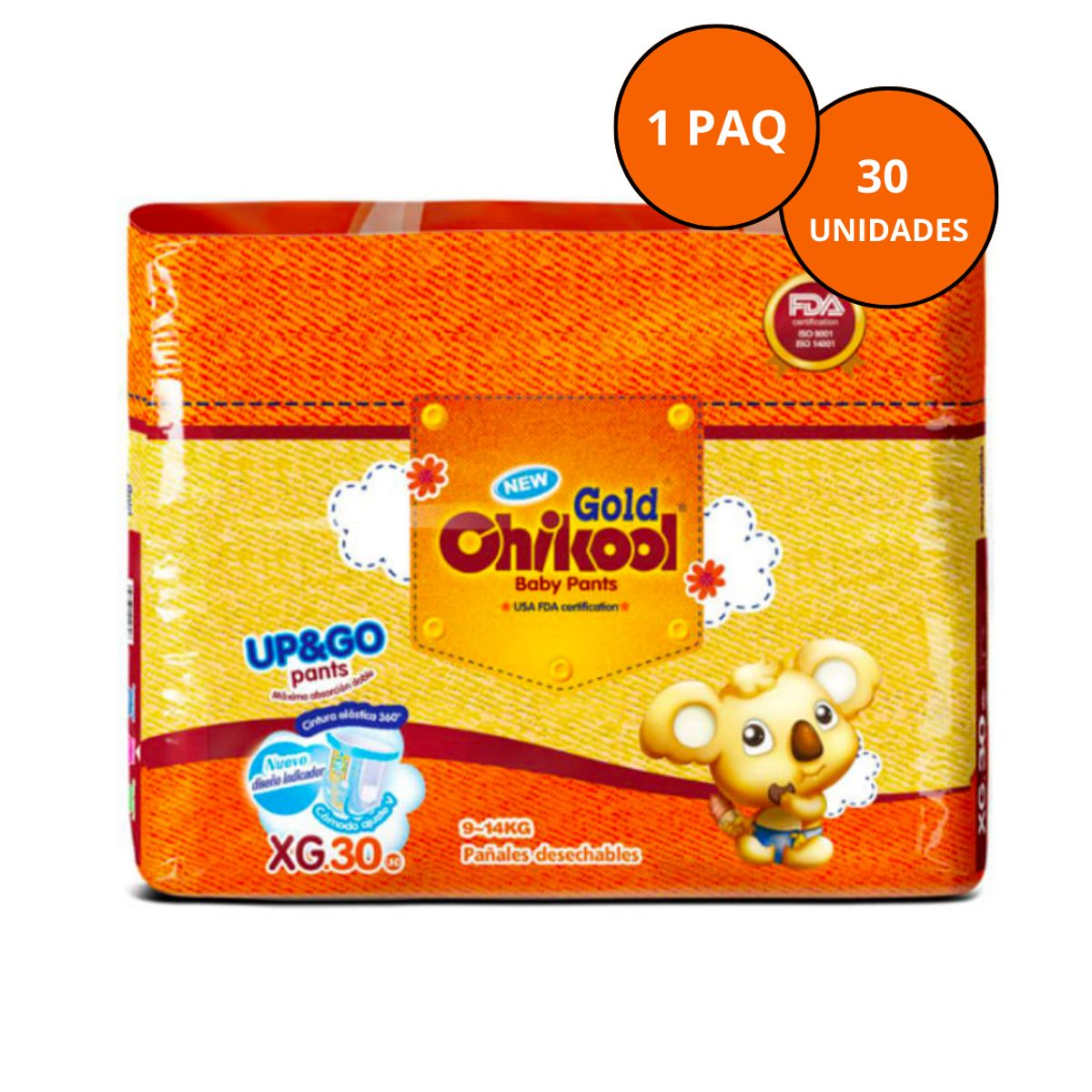 GENERICO - Pañales Chikool Gold Pants Xg 30 Unidades