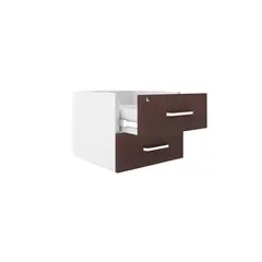 FORM OFFICE - Cajonera Melamina Colgante Wengue/Blanco Form