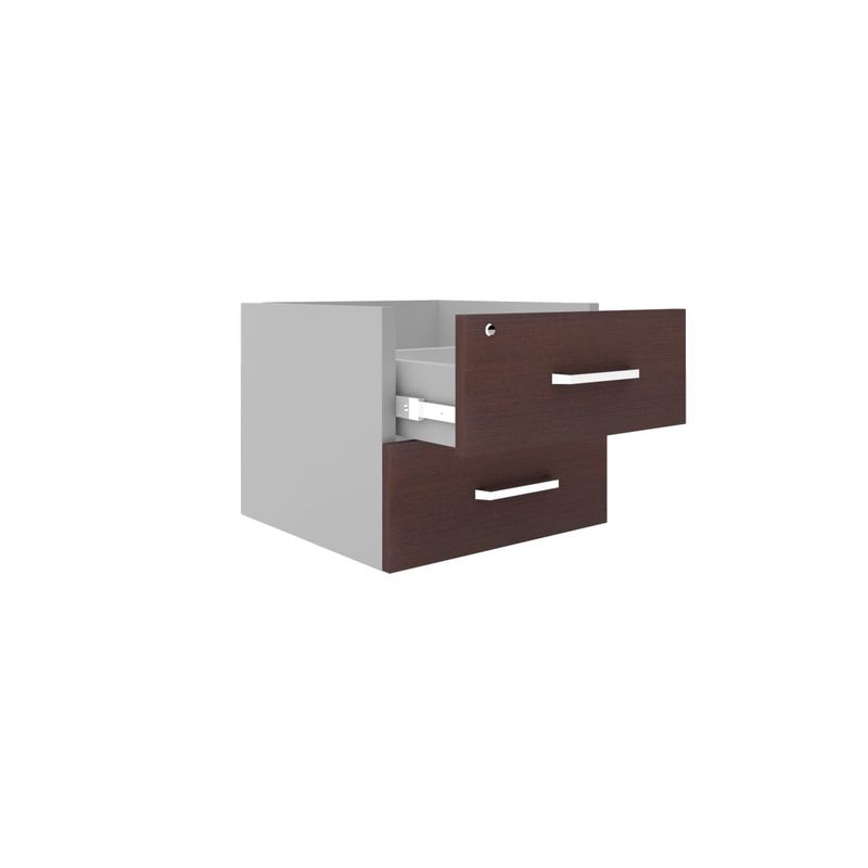 FORM OFFICE - Cajonera Melamina Colgante Wengue/Gris Form