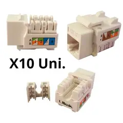 ULINK - Módulo Rj45 Cat5 - Modulo De Red Pack x10 Unidades