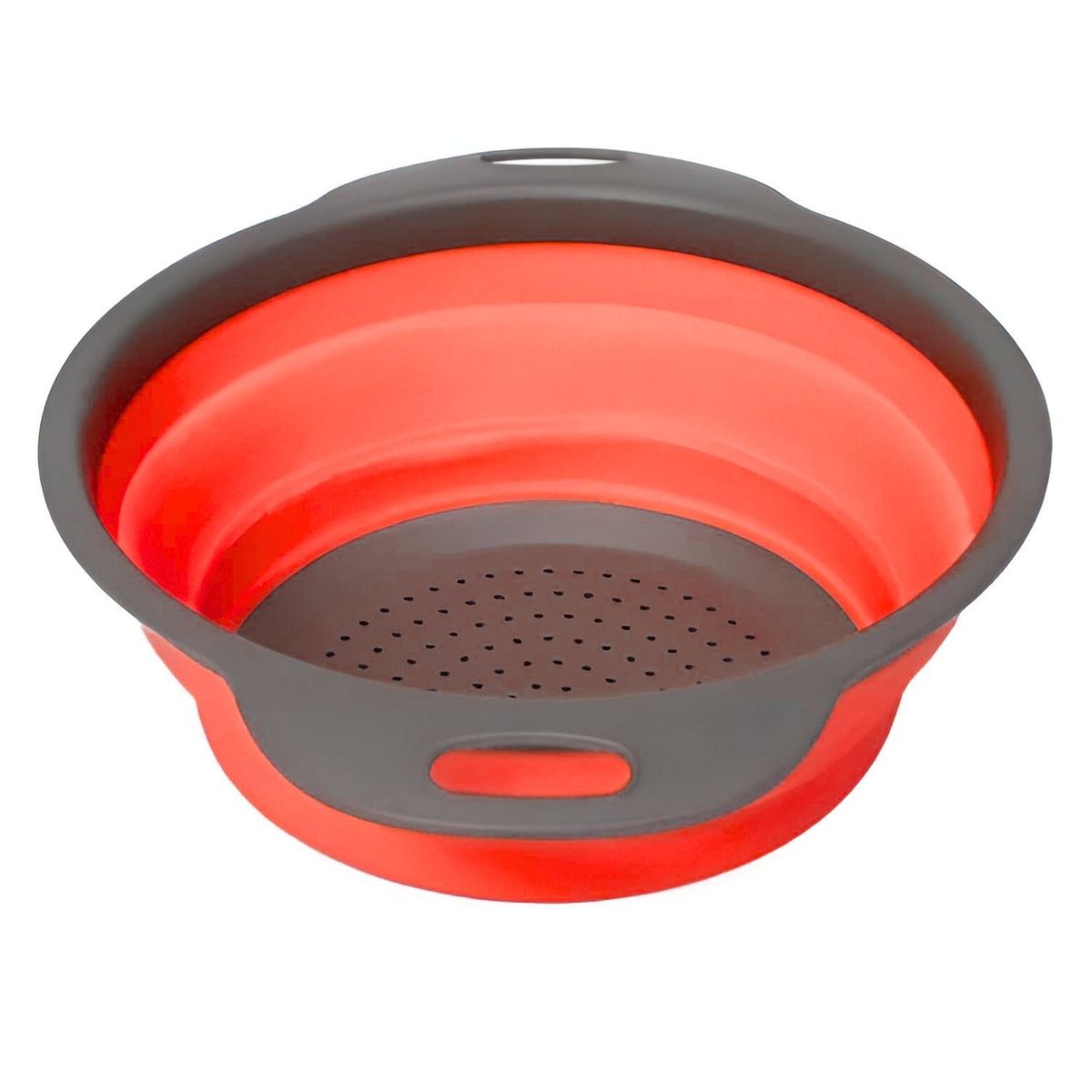 GENERICO - Cesta Colador Escurridor Plegable Redondo Silicona 24 Cm