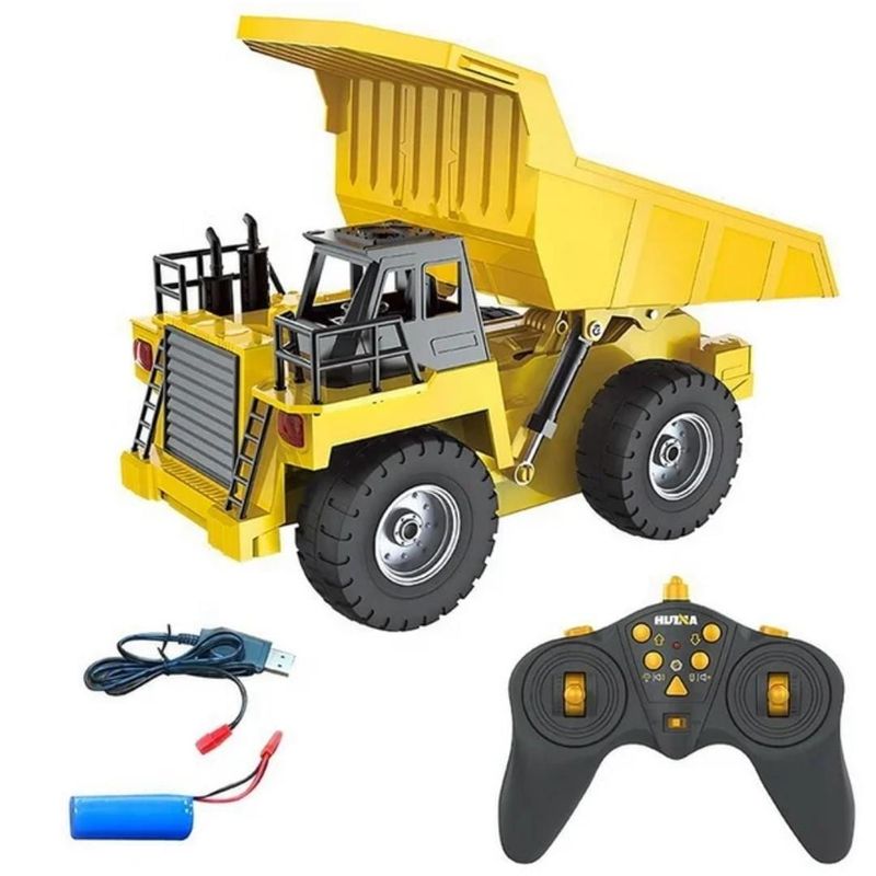 GENERICO - CAMION TOLVA HUINA R/c 1534, 9 canales, 2,4 Ghz, 1:18