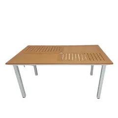 GENERICO - Mesa de comedor 160 cm Terraza, Restaurantes, Exteriores Miel