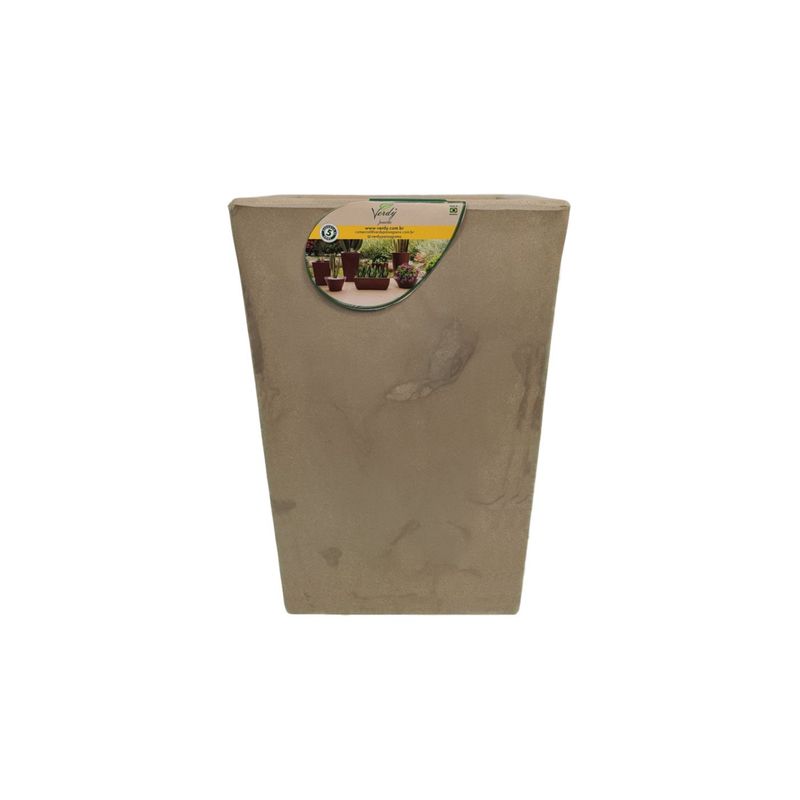 VERDY - Maceta Joinville Trapecio Beige 17x30cms Efecto Marmoleado