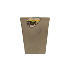 VERDY - Maceta Joinville Trapecio Beige 17x30cms Efecto Marmoleado