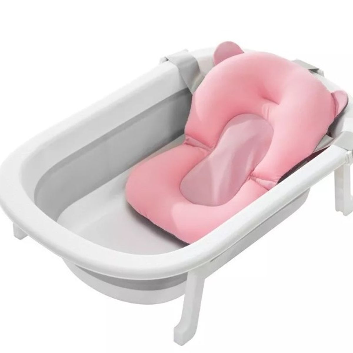 GENERICO - Cojín Malla De Baño Para Bañera Tina Bebe Tipo Asiento ROSA