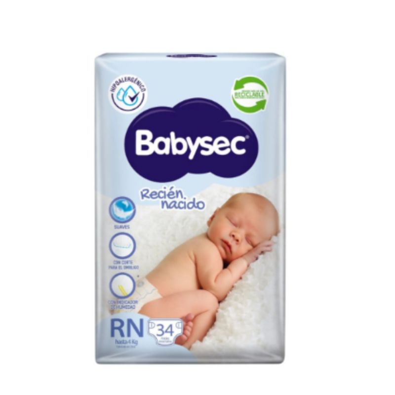 BABYSEC - Pañales Babysec Recien Nacido 34und