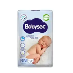 BABYSEC - Pañales Recien Nacido 34und