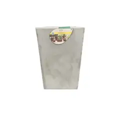 VERDY - Maceta Joinville Trapecio Blanco 17x30cms Efecto Marmoleado
