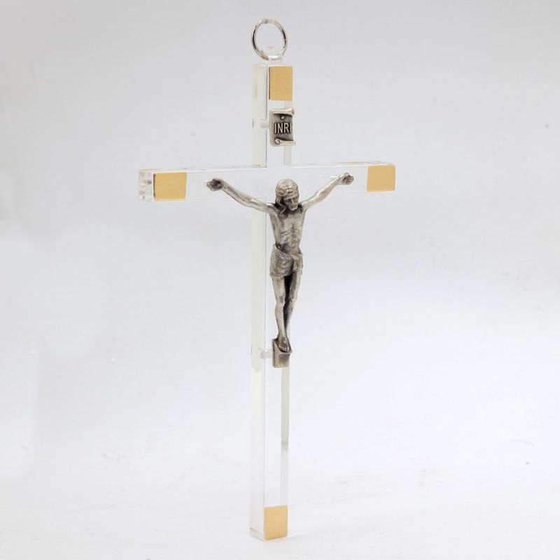 GENERICO - Crucifijo Italiano en Plex de 14 CMS