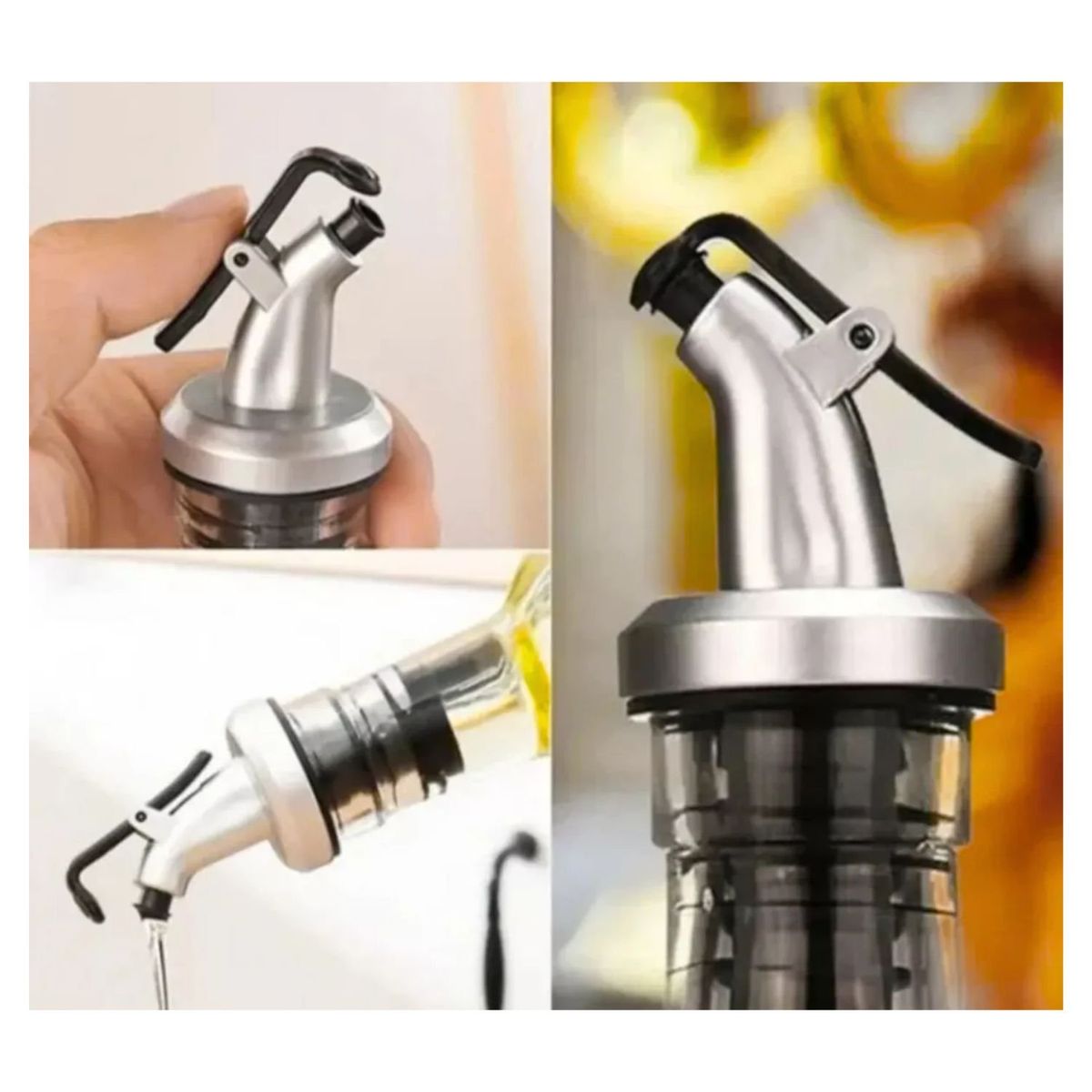 GENERICO - Alcuza Botella Dispensador 500mL Aceite Vinagre Restaurant