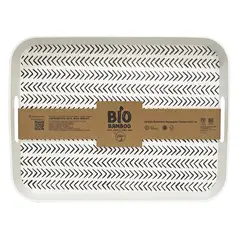 DECOGREEN - Bandeja Biobamboo Rectangular Flechas 41x31 cm