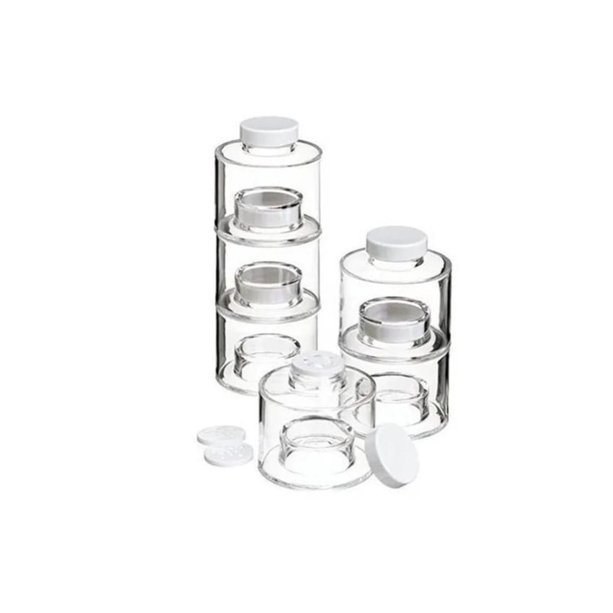 GENERICO - Especiero Torre 6 Frascos Para Cocina Organizador Especias.