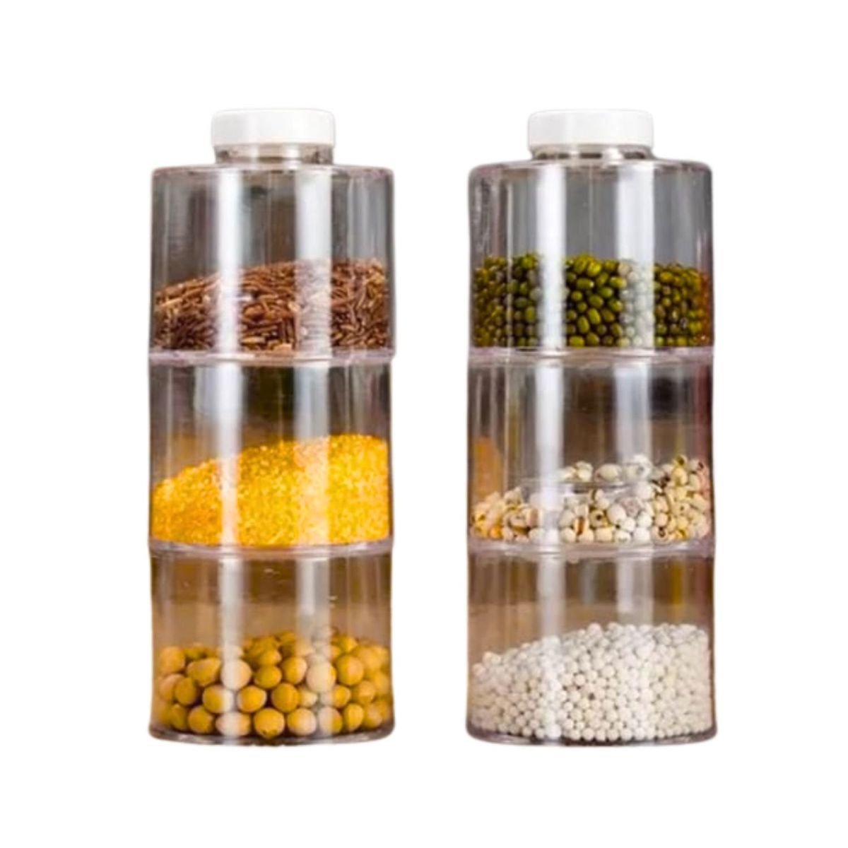 GENERICO - Especiero Torre 6 Frascos Para Cocina Organizador Especias.