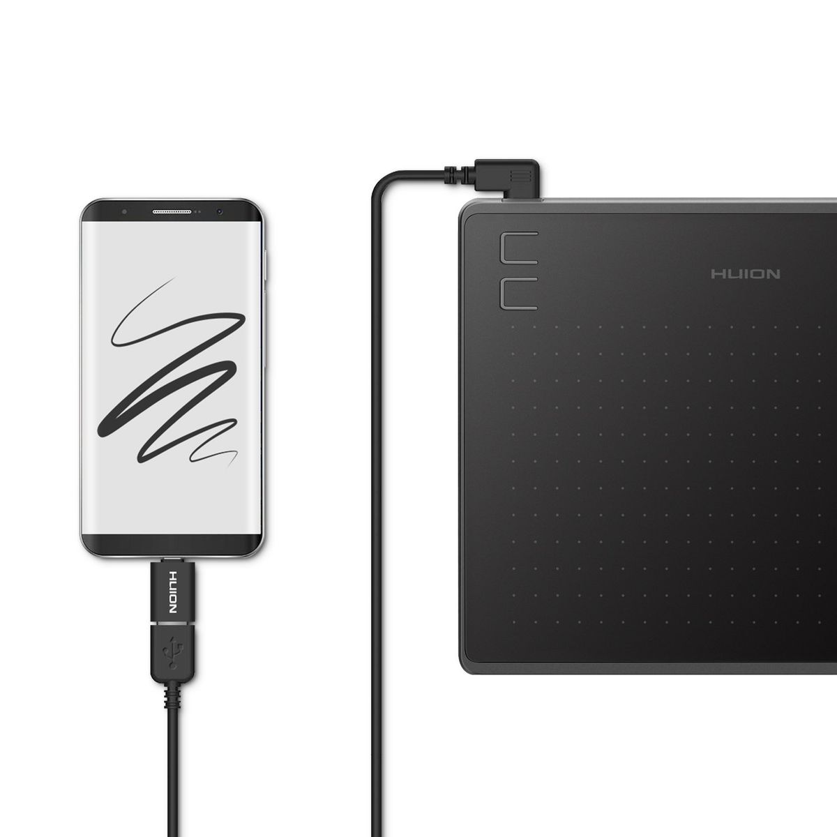 HUION - Tableta Gráfica Huion HS64 - Incluye Guante