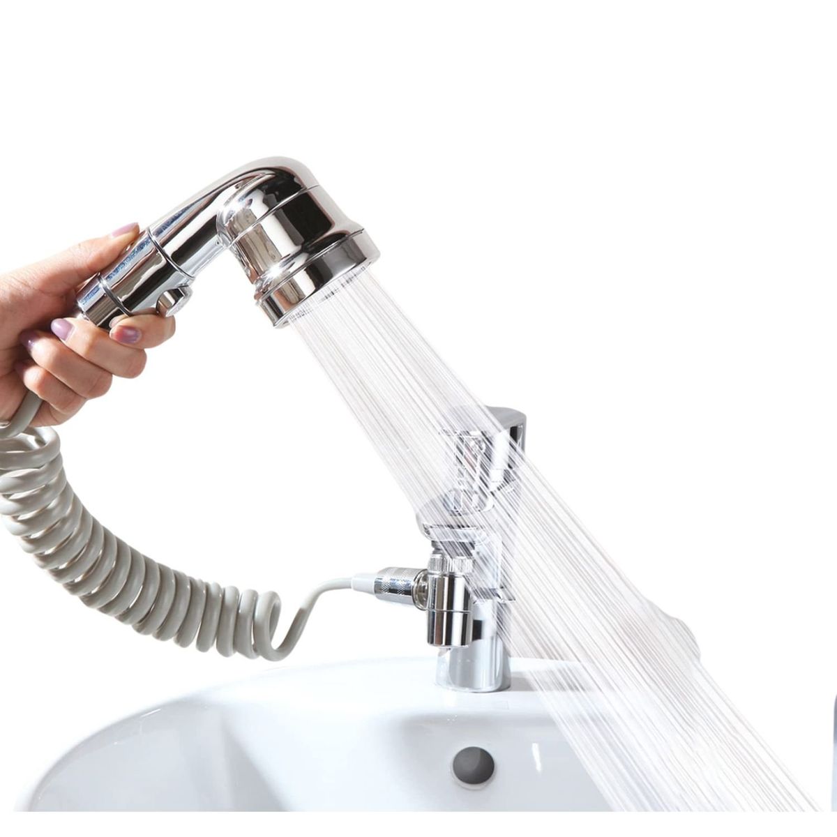 GENERICO - Cabezal Grifo De Lavado Externo Retráctil Ducha Presurizada