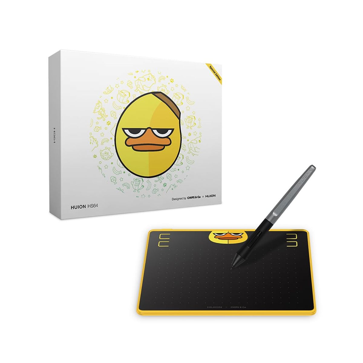HUION - Tableta Gráfica Huion HS64 Special Edition - Incluye Guante