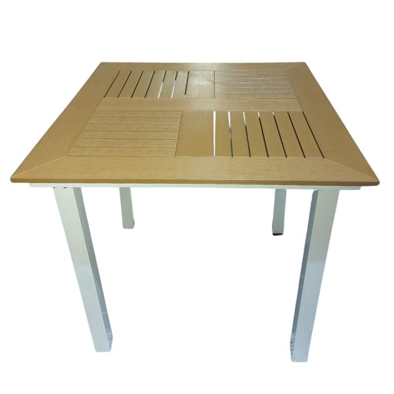 GENERICO - Mesa de comedor 80 cm Terraza, Restaurantes, Hotel, Exteriores Marron