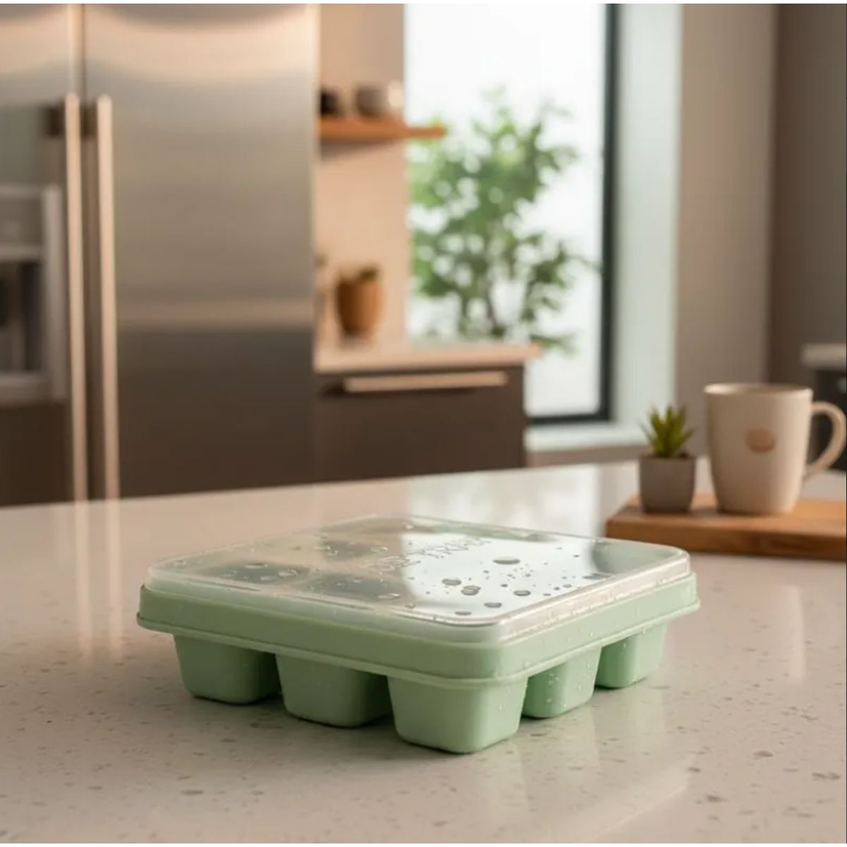 GENERICO - Cubeta de hielo cubetera con tapa