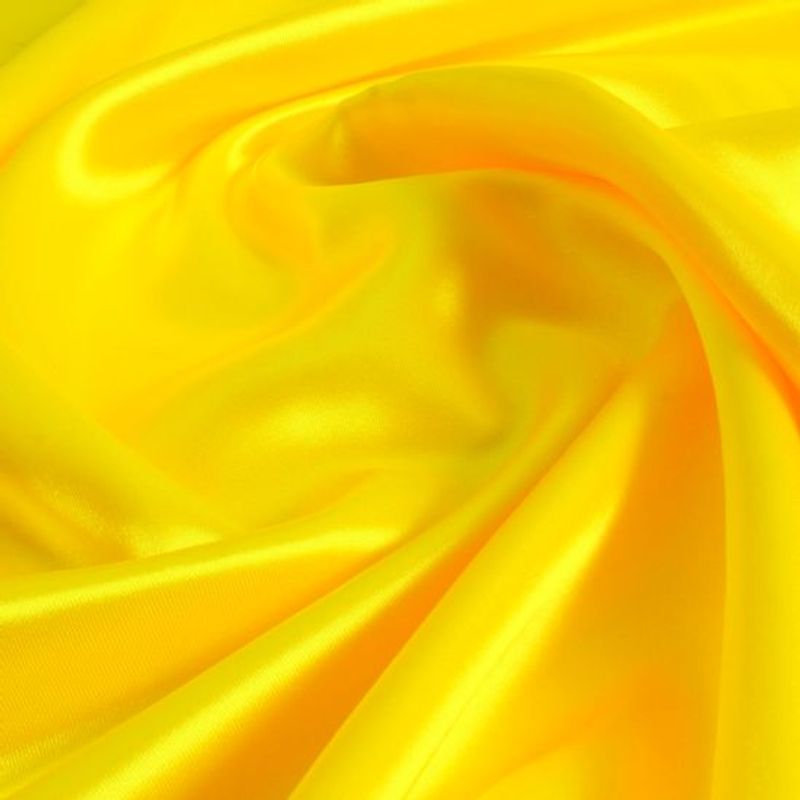 GENERICO - tela raso 10 metros Amarillo oro