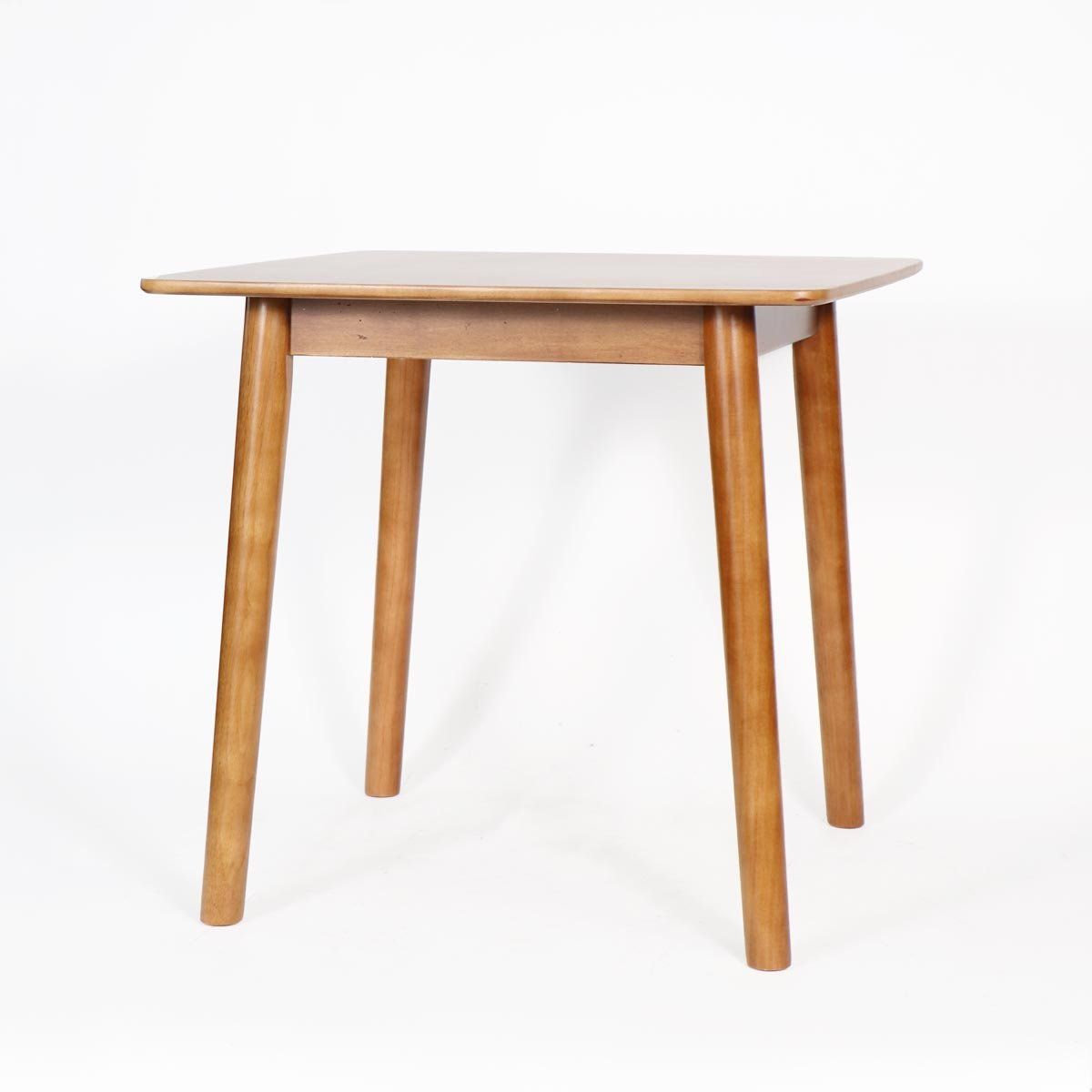 NECTAR - Mesa de Comedor Preston de Madera de Caucho Natural Café Claro Moderna y Funcional 80x80x74 cm