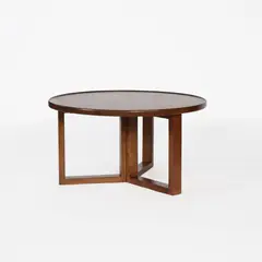 NECTAR - Mesa de centro Rodin madera de caucho 69 x 37 cm