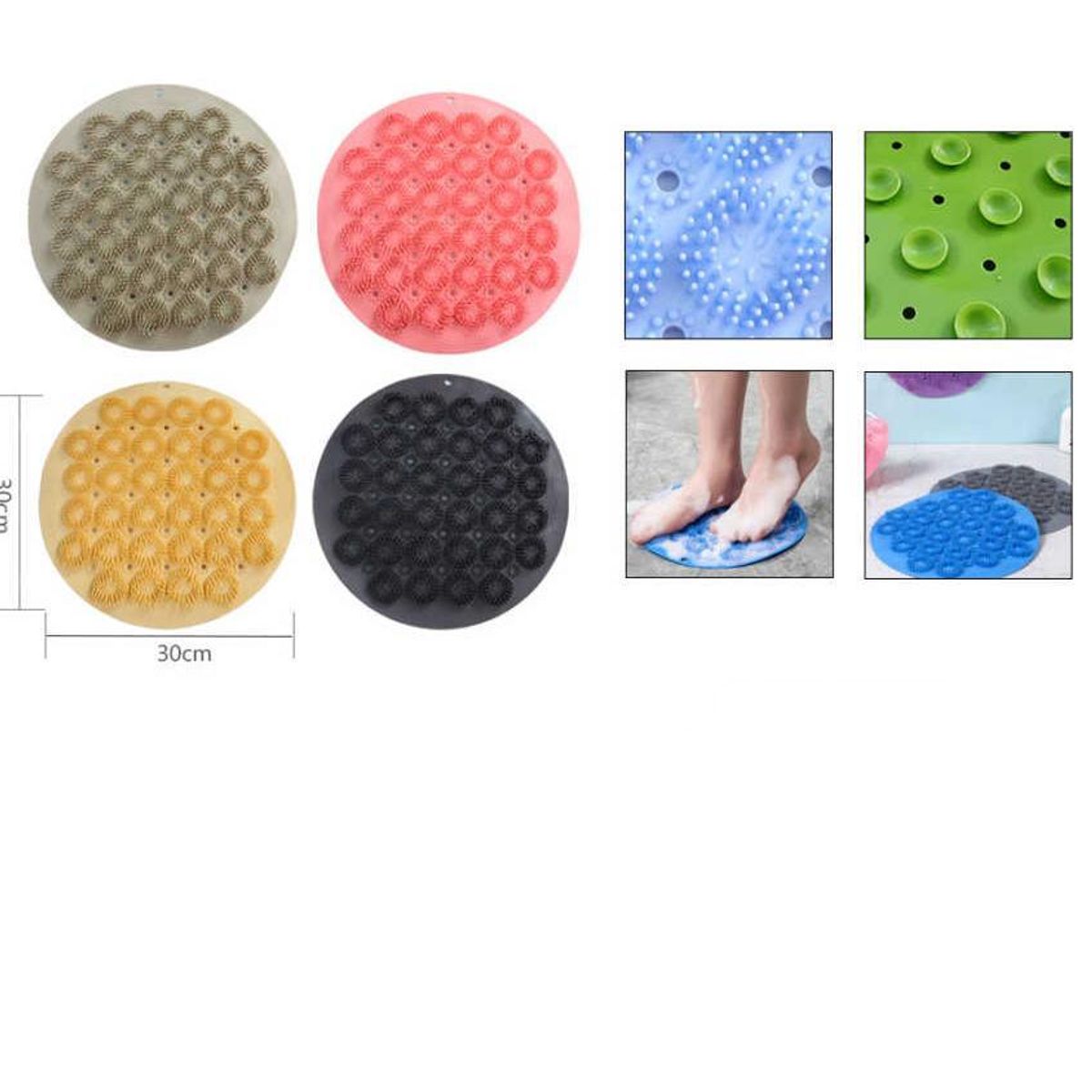 GENERICO - Alfombrilla tipo cepillo parafrotar pies