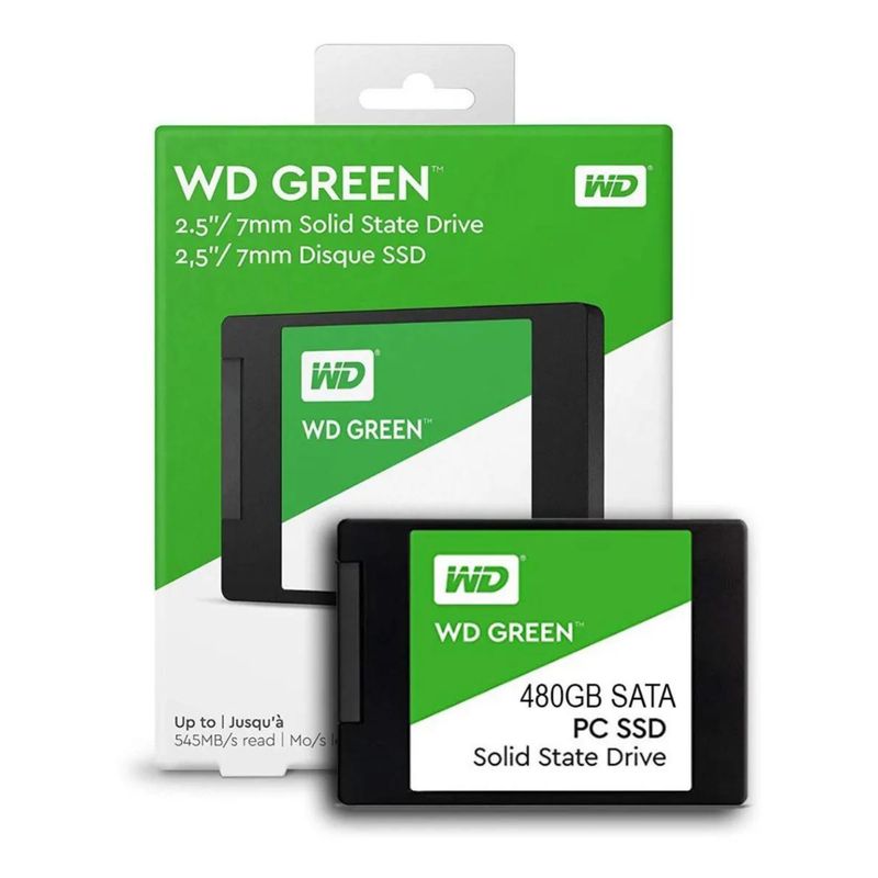 WESTER DIGITAL - Disco Sólido Ssd 480GB Interno Western Digital Wd Green Wds480g2g0a