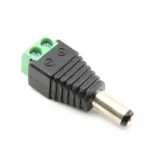 GENERICO - Conector Dc Macho Para CCTV y Tiras Led