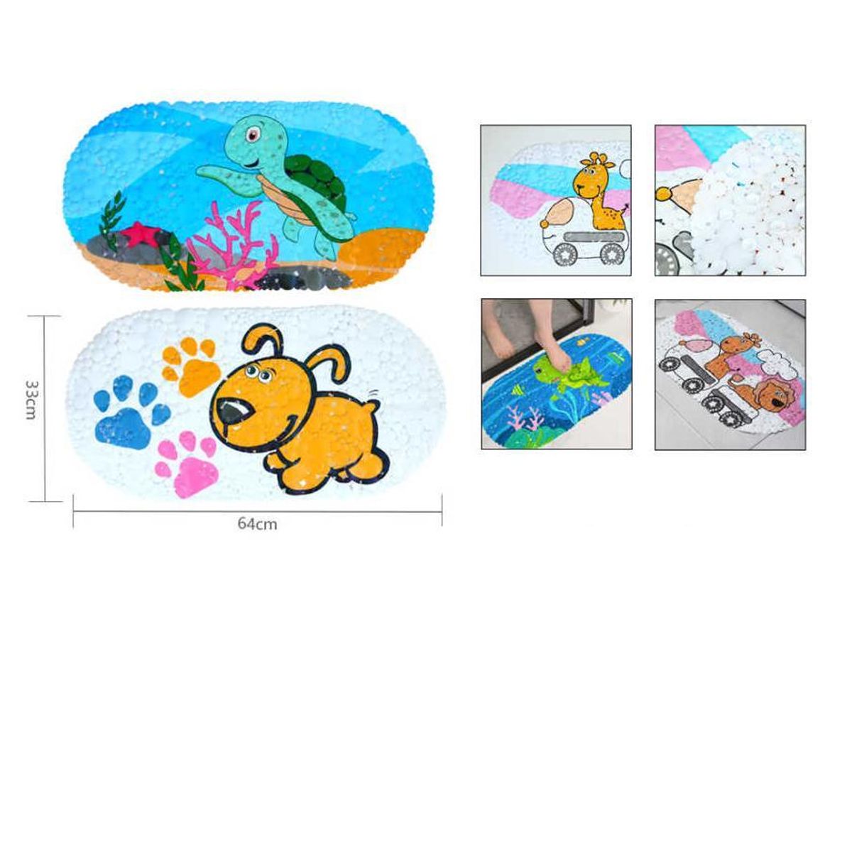 GENERICO - Alfombra de baño infantil antideslizante