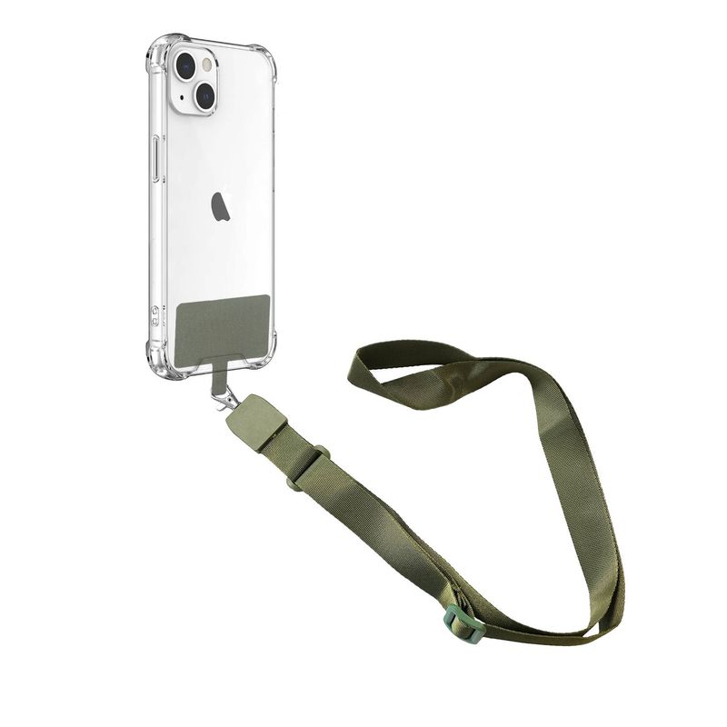 CELLBOX - Cinta Colgante Universal para Carcasas de Celulares - Verde Militar