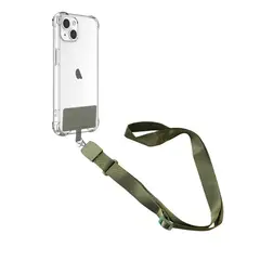 CELLBOX - Cinta Colgante Universal para Carcasas de Celulares - Verde Militar