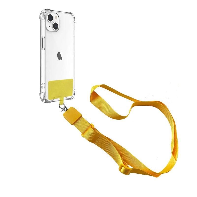 CELLBOX - Cinta Colgante Universal para Carcasas de Celulares - Amarillo