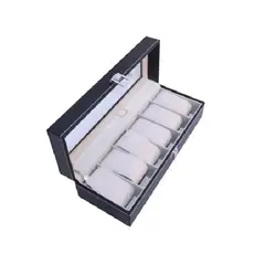 GENERICO - Caja Estuche Organizador Para 6 Relojes