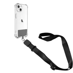 CELLBOX - Cinta Colgante Universal para Carcasas de Celulares - Negro