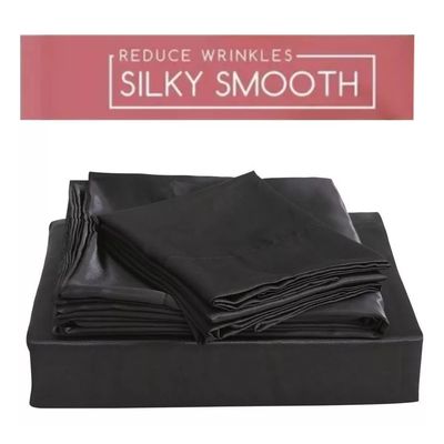 Imagen 2 del producto Juego De Sábanas De Satín 2 Plazas-4 Piezas Satén