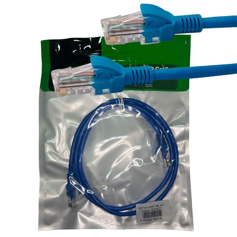ULINK - Cable De Red Patch Cord Certificado Cat5e 1 Mts Azul