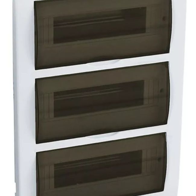 MUNDO MAGIA - Tablero Plástico Embutido 36 Circuitos Puerta Transparente