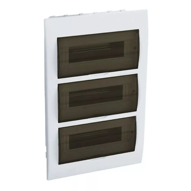 MUNDO MAGIA - Tablero Plástico Embutido 36 Circuitos Puerta Transparente