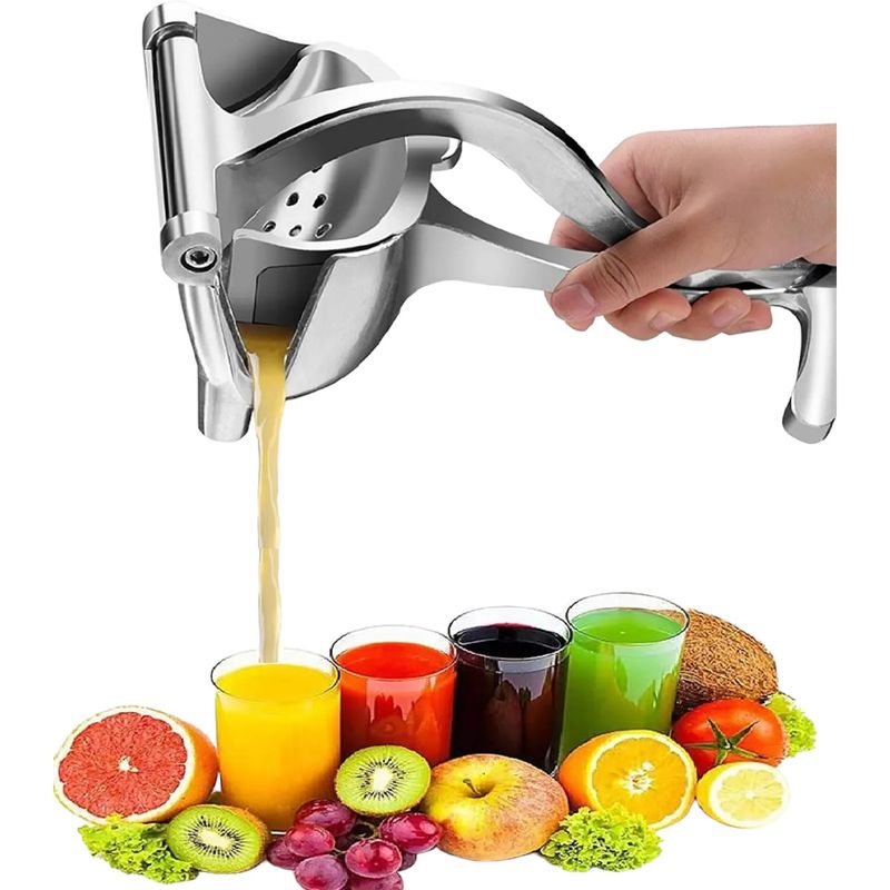 GENERICO - EXPRIMIDOR MANUAL METÁLICO PARA FRUTAS