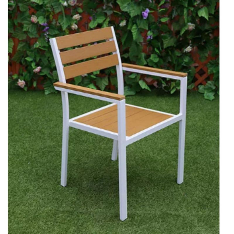 GENERICO - Silla de comedor Terraza Restaurante Hotel Exteriores Marron PACK X2
