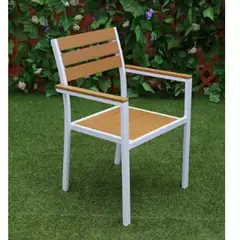 GENERICO - Silla de comedor Terraza Restaurante Hotel Exteriores Marron PACK X2