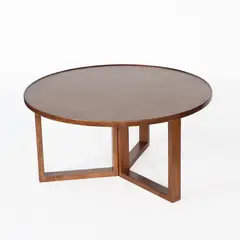 NECTAR - Mesa de centro Moore madera de caucho 85 x 42 cm